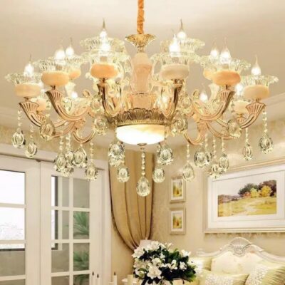 ĐÈN CHÙM 15 TAY TẶNG KÈM 15 BÓNG HÀNG LOẠI 1 CHÍNH HÃNG