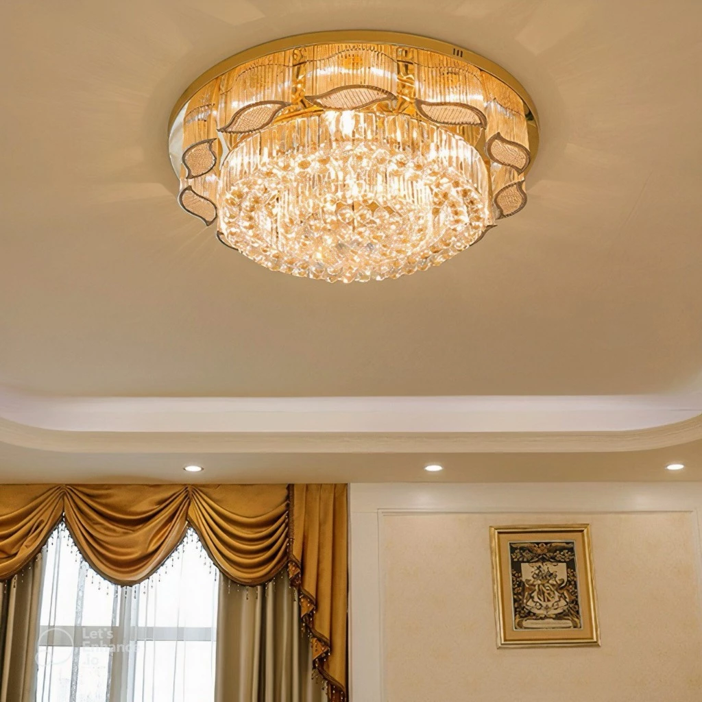 Đèn mâm ốp trần pha lê Led A5 D800 cánh 3 chế độ sáng - có điều khiển từ xa tiện dụng Đèn mâm ốp trần pha lê Led A5 D800 cánh 3 chế độ sáng - có điều khiển từ xa tiện dụng