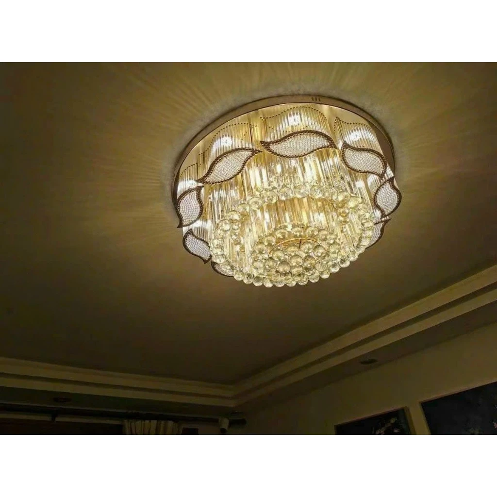 Đèn mâm ốp trần pha lê Led A5 D800 cánh 3 chế độ sáng - có điều khiển từ xa tiện dụng Đèn mâm ốp trần pha lê Led A5 D800 cánh 3 chế độ sáng - có điều khiển từ xa tiện dụng