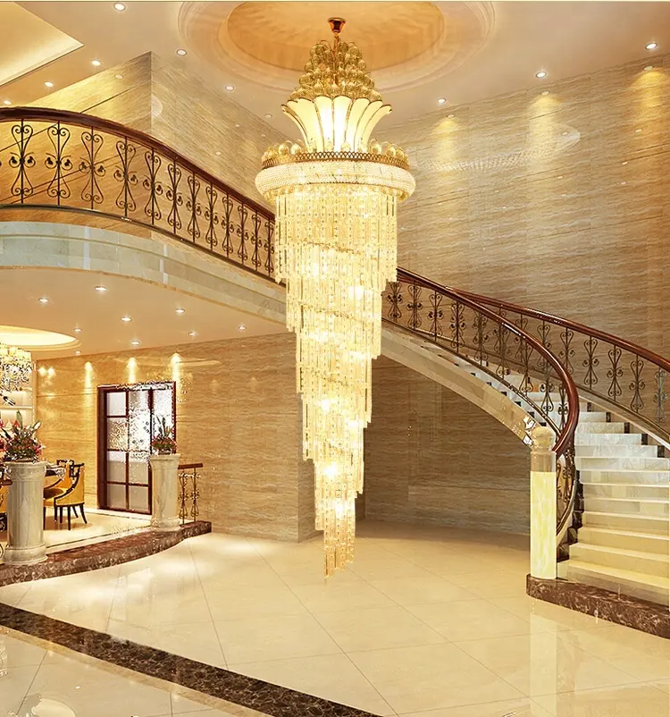 Đèn thả thông tầng pha lê cao cấp Mã TT-004 Đèn thả thông tầng pha lê cao cấp Mã TT-004