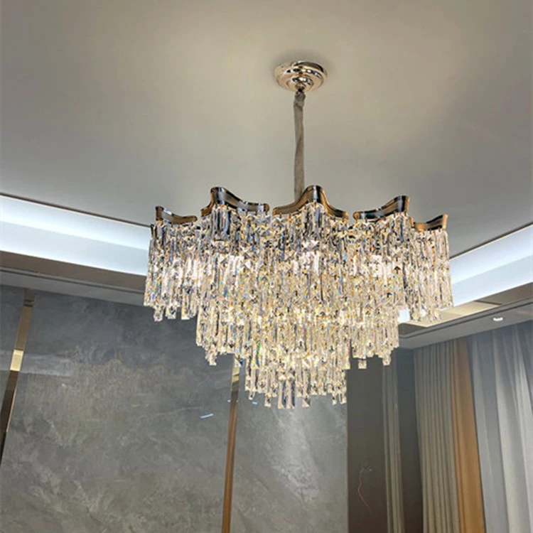 Đèn thả chùm  pha lê hiện đại tiết kiệm năng lượng - kèm bóng Led 3 màu chuyên dụng