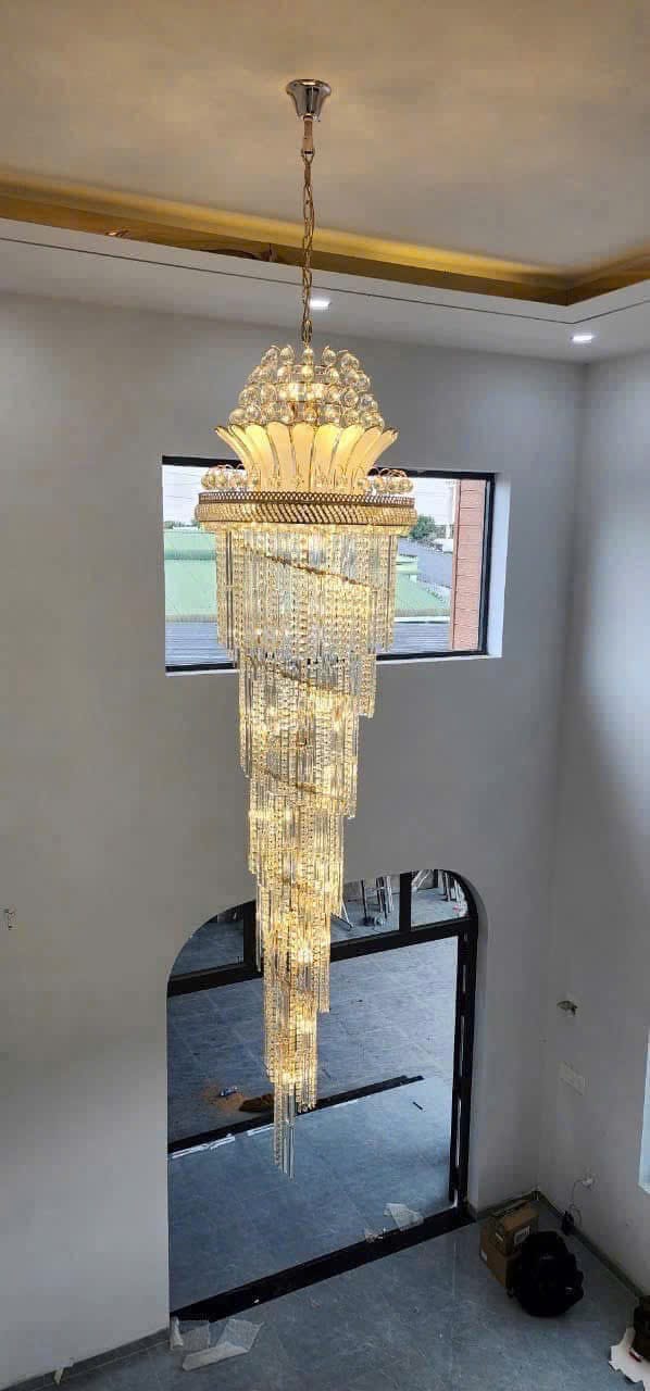 Đèn thả thông tầng pha lê cao cấp Mã TT-004 Đèn thả thông tầng pha lê cao cấp Mã TT-004